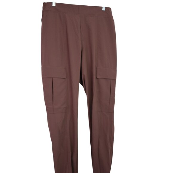 Athleta Size 10 Tall Brown Chelsea Utility Jogger Activewear Pant - Picture 1 of 10